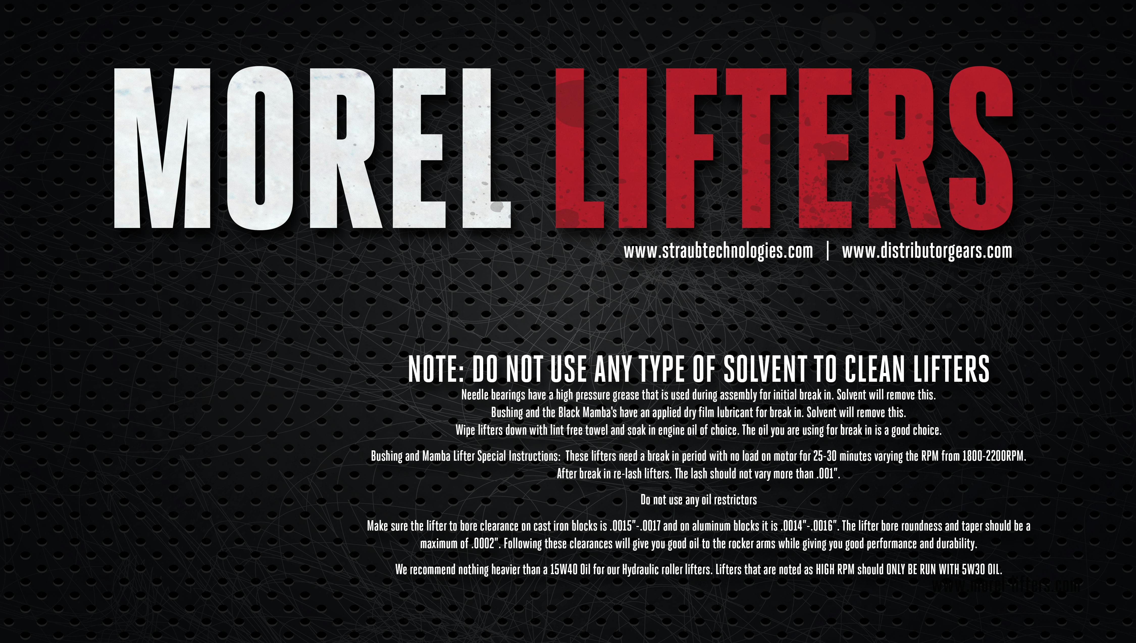 Morel Lifter Information